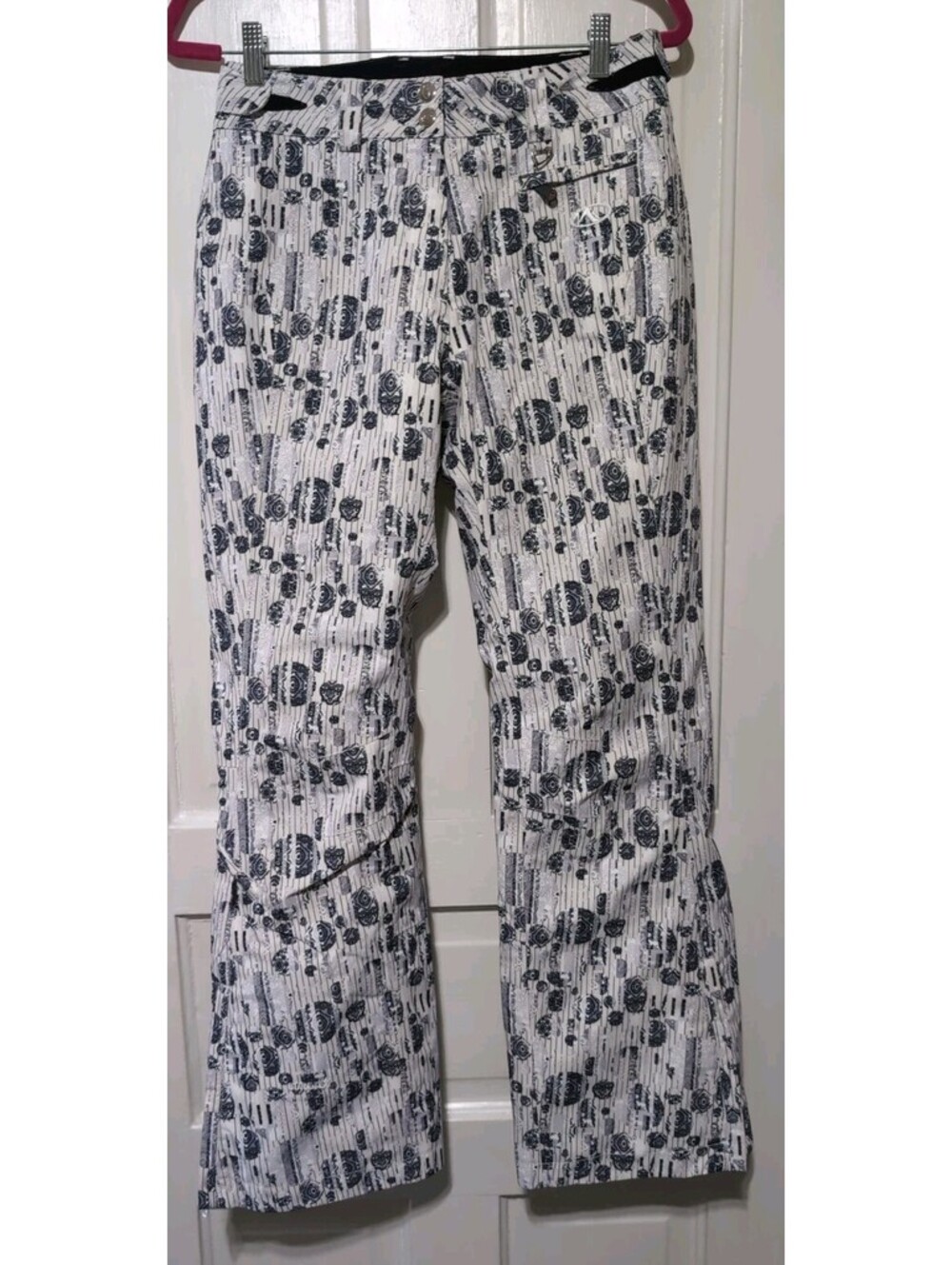 Marker Equipe Pants Gore-Tex Ski Snowboard Insulated Print Woman's 6(C)
